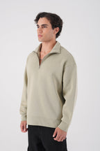 Unisex Oversize Waffle Knit Hoodie with Embossed Text