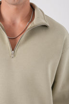 Unisex Oversize Waffle Knit Hoodie with Embossed Text