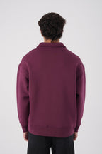 Unisex Oversize Waffle Knit Hoodie with Embossed Text