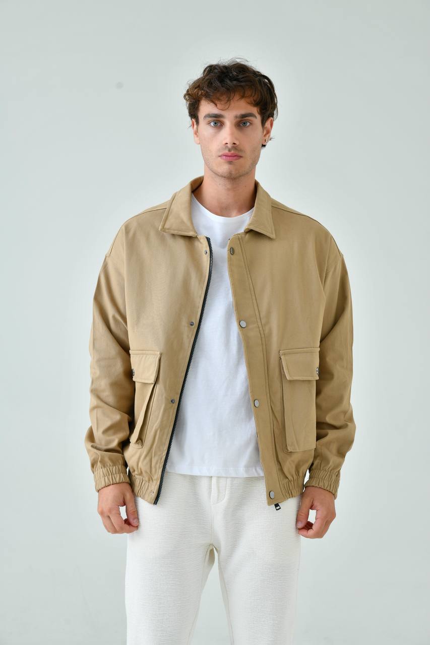 Oversize Washed Gabardine Coat - Unisex Long Trench Coat