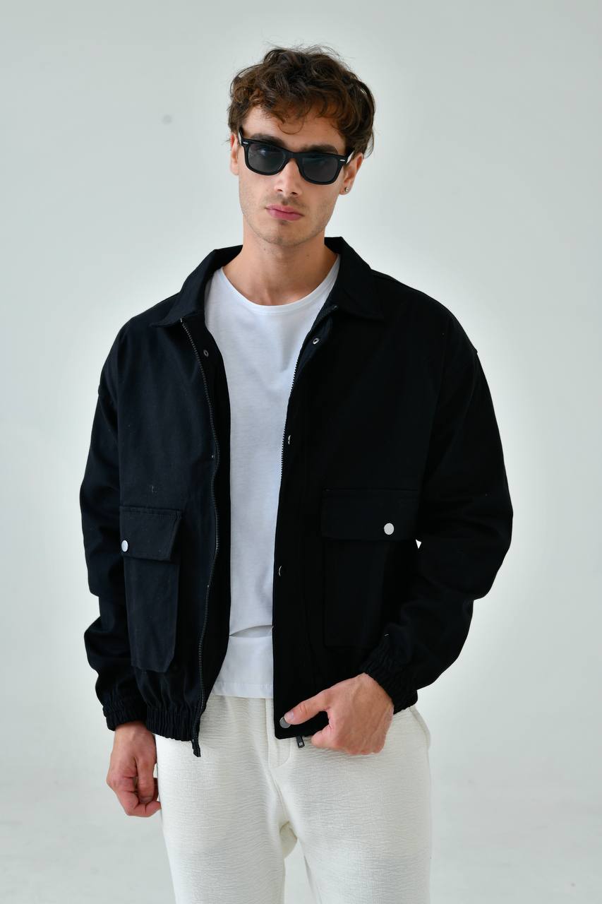 Oversize Washed Gabardine Coat - Unisex Long Trench Coat