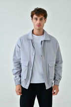 Oversize Washed Gabardine Coat - Unisex Long Trench Coat