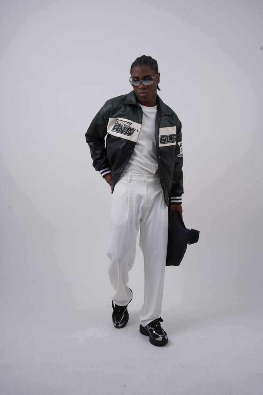 Unisex Washed Oversize Jacket - Heavyweight Gabardine Button-Up