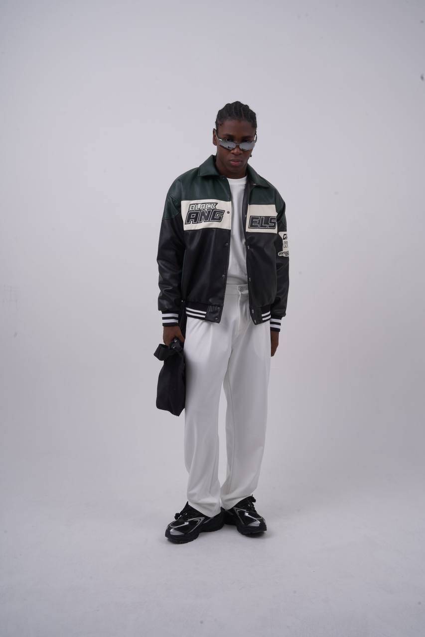 Unisex Washed Oversize Jacket - Heavyweight Gabardine Button-Up