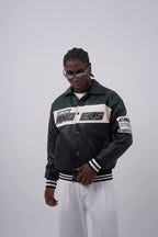 Unisex Washed Oversize Jacket - Heavyweight Gabardine Button-Up