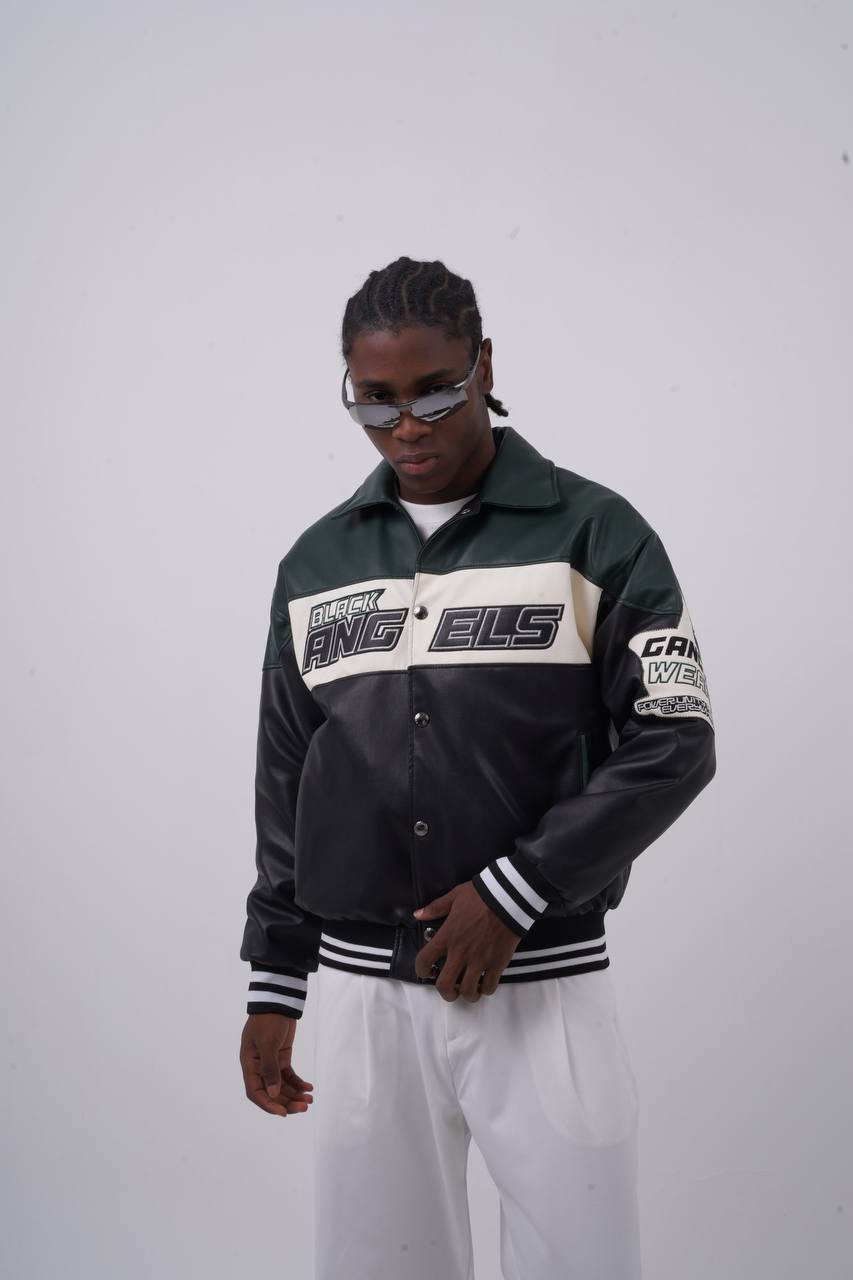 Unisex Washed Oversize Jacket - Heavyweight Gabardine Button-Up