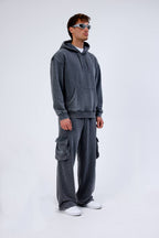 Unisex Washed Oversize Hoodie & Jogger Set - Heavyweight Tracksuit