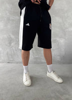 Elite Club Style Men's Polo & Shorts Set – Tailored Athletic Look with Crest Detail