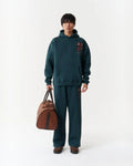 Wolf Art Patch Oversized Hoodie in green, photo 1