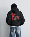 YES Hoodie in black, photo 1