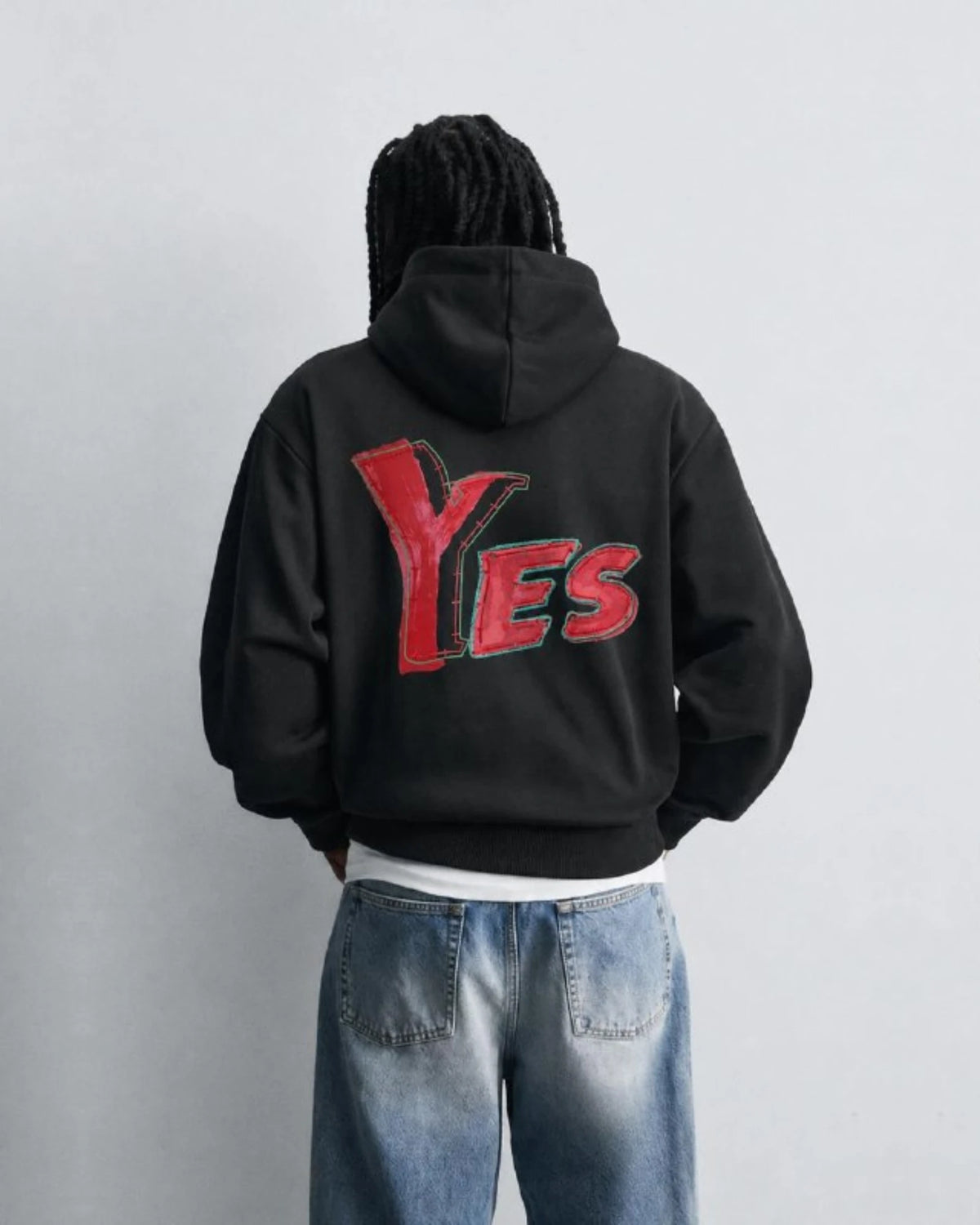 YES Hoodie in black, photo 1